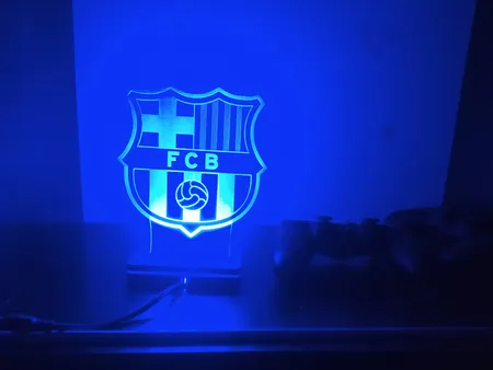 چراغ خواب طرح تیم بارسلونا کد 1065