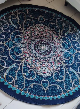 گلیم ماشینی دنیای فرش مدل چکاوک کد 1202