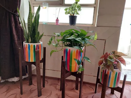 استند گلدان مدل آتروپات مجموعه سه عددی