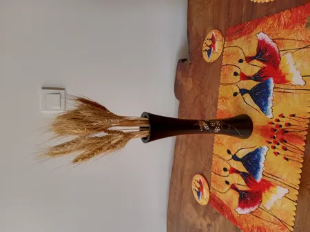 دسته گل خشک مدل خوشه گندم کد 20