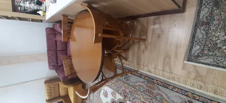 ست میز و صندلی ناهار خوری چوبی اسپرسان چوب مدل z08