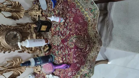 رومیزی ترمه نگین خاتم یزد طرح افشاری کد SRM