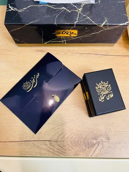 آویز گردنبند طلا 18 عیار زنانه طلای مستجابی مدل آوا تراش کد 4