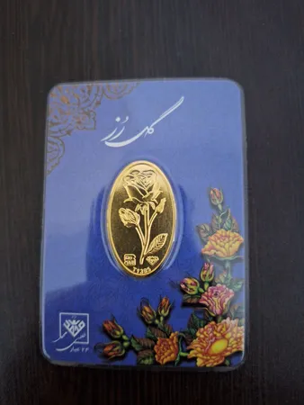 شمش طلا 24 عیار طلای محمد مدل rose1