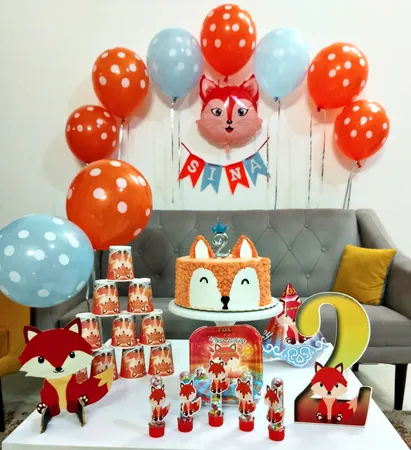 مجموعه 40 عددی تم تولد مسترتم طرح روباه پلاس کد 2