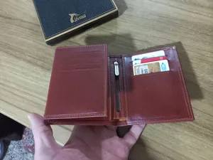 تجریه خرید کیف پول مردانه چرم بارز مدل DM14.1.nw