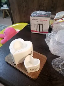 تجریه خرید نمکدان و فلفل پاش ام وي اچ گلس اند پلاستيكس مدل HEART