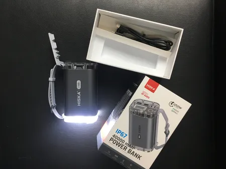 پاوربانک 100 وات هیسکا مدل HP-444PD ظرفیت 40000 میلی آمپر ساعت