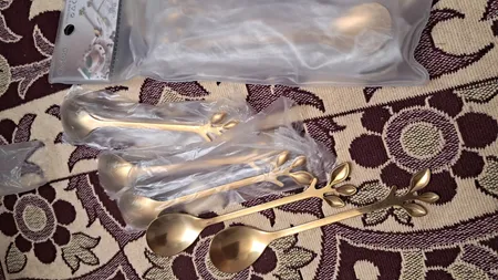 قاشق چای خوری مدل برگ کد 00601 مجموعه 6 عددی