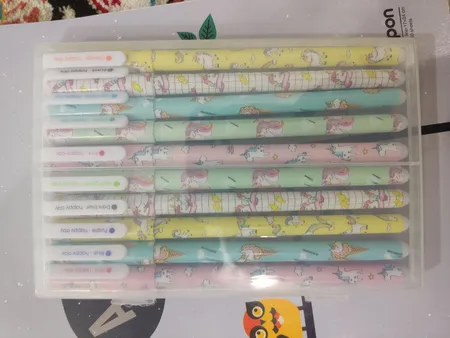 روان نویس مدل هپی دی طرح یونیکورن کد 06547 مجموعه ۱۰ عددی