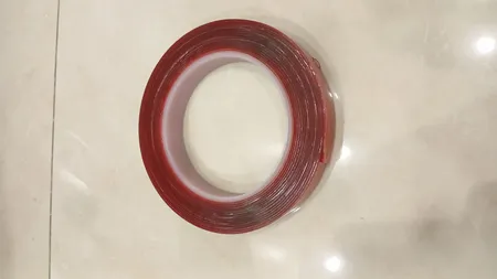 ‌چسب دوطرفه بی رنگ ژله ای مدل REG10 عرض 2 سانتی متر