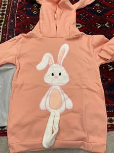 تجریه خرید هودی زنانه مدل خرگوش رنگ صورتی