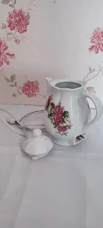 قوری برقی مرجان مدل گلسرخی کد 14