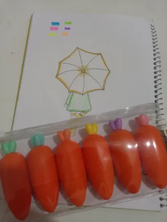 ماژیک علامت گذار مدل هویج کد 809 بسته 6 عددی