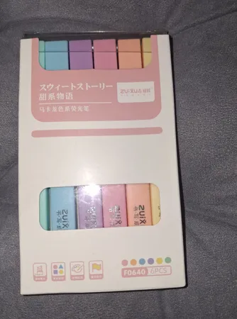 ماژیک علامت گذار ژیخوآ مدل پاستیلی بسته 6 عددی