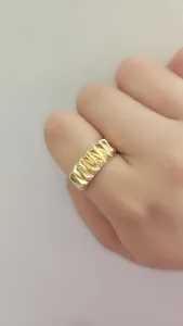 تجریه خرید انگشتر طلا 18 عیار زنانه بان گالری مدل سیسیلی