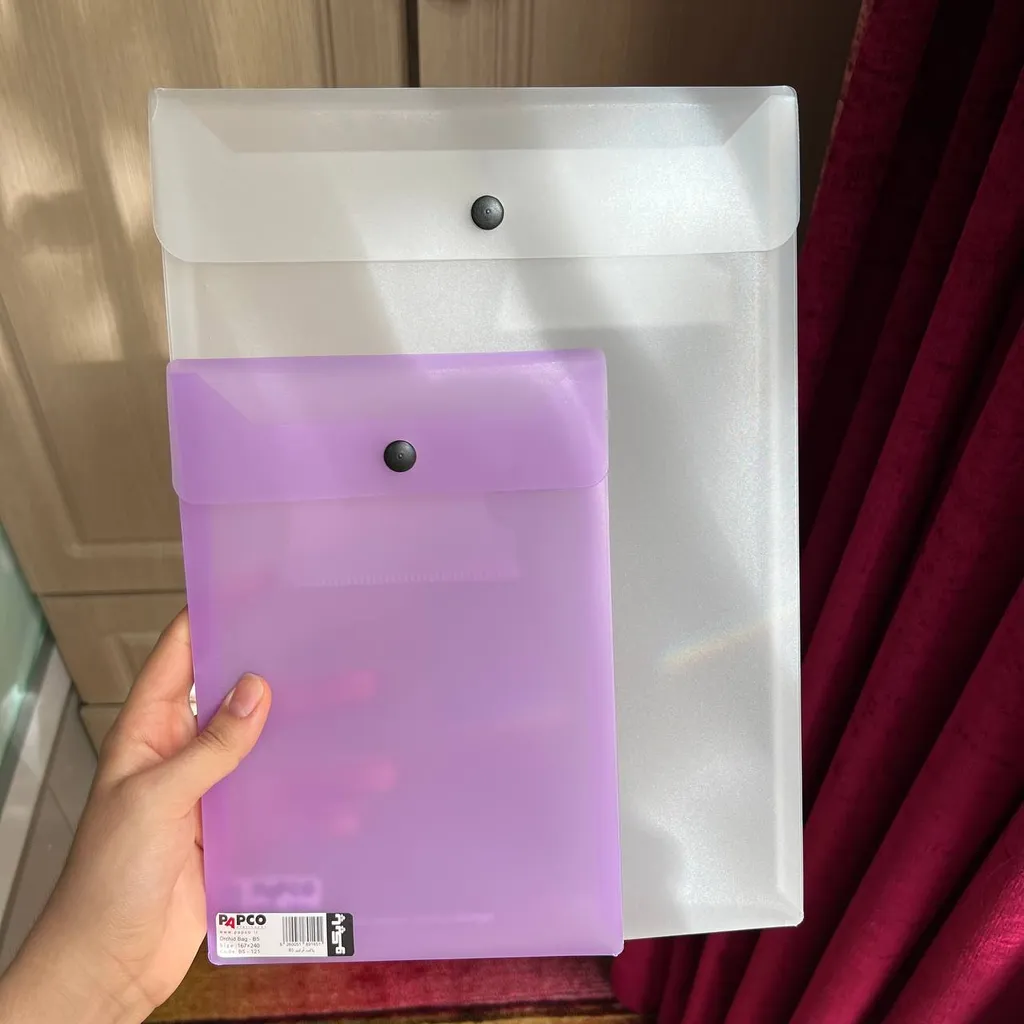 پوشه دکمه دار پاپکو مدل ارکید کد B5-121