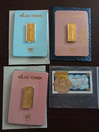 شمش طلا 24 عیار طلای محمد مدل برج میلاد G2