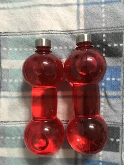 قمقمه طرح دمبل D007 گنجایش 0.5 لیتر بسته 2 عددی