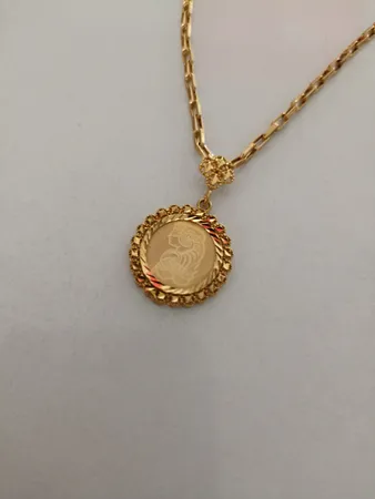 آویز گردنبند طلا 18 عیار زنانه طلای مستجابی کد 8816