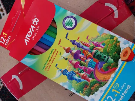 مداد رنگی 12 + 1 رنگ آریا کد 3016-Ruins