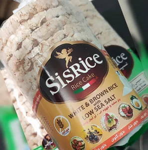 تجریه خرید رایس کیک برنج سفید و قهوه ای بدون گلوتن سیس رایس- 120 گرم بسته 2 عددی