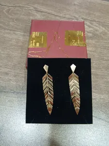 تجریه خرید گوشواره طلا 18 عیار زنانه سهی مدل گندم کد SE07