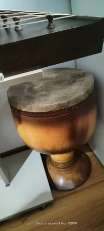 تنبک حلمی مدل ترکه‌ای طرح کاپوچینو