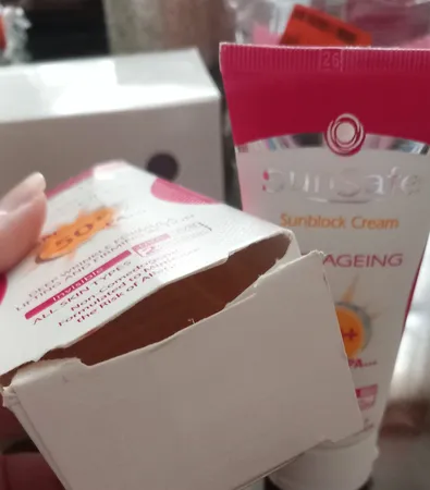 کرم ضدآفتاب و ضدچروک سان‌سیف، حجم 50 میلی‌لیتر