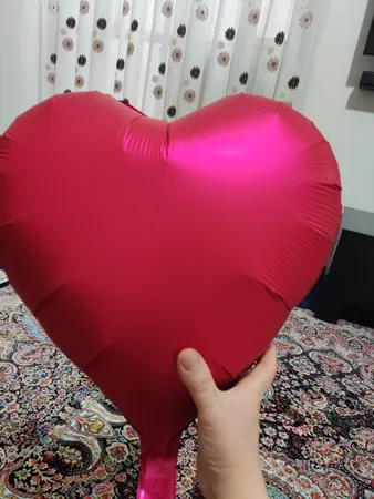 بادکنک فویلی هپی بری طرح قلب ساده بسته 5 عددی
