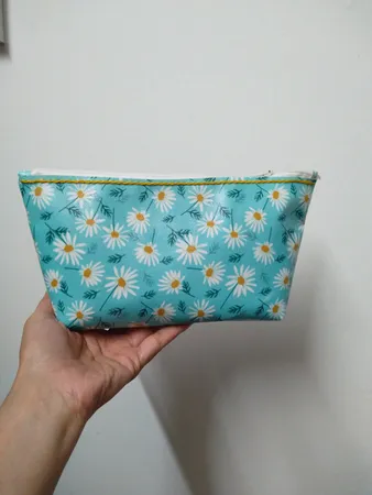 چرم مصنوعی طرح گل بابونه مدل FLA190816