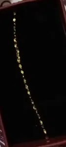 تجریه خرید زنجیر پولکی طلا 18 عیار زنانه کرابو کد Kz02