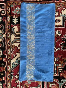 حوله حمام هنرمند مدل گل برجسته سایز 160x100 سانتی متر