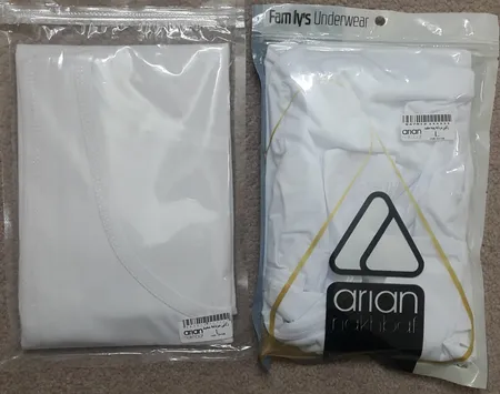 زیرپوش رکابی مردانه آریان نخ باف کد 1111