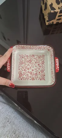 ظرف پخت دنی هوم مدل فلورال مربع