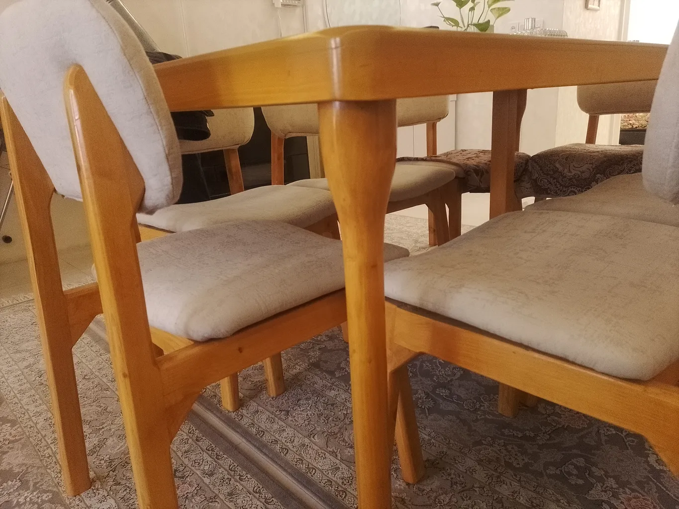 میز و صندلی ناهارخوری ۸ نفره فروشگاه مهراد مدرن مدل poro