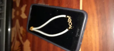 دستبند طلا 18 عیار زنانه مدل قلب و بینهایت