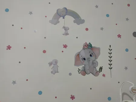 استیکر دیواری کودک راتیانا مدل فیل