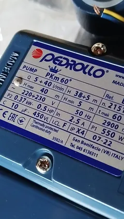 پمپ تقویت فشار آب پدرولو مدل PKm 60