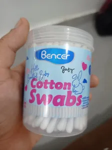 تجریه خرید گوش پاک کن کودک بنسر مدل cotton swabs بسته 100 عددی