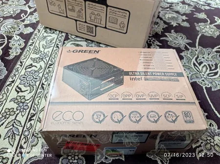 منبع تغذیه کامپیوتر گرین مدل GP450A-ECO Rev3.1