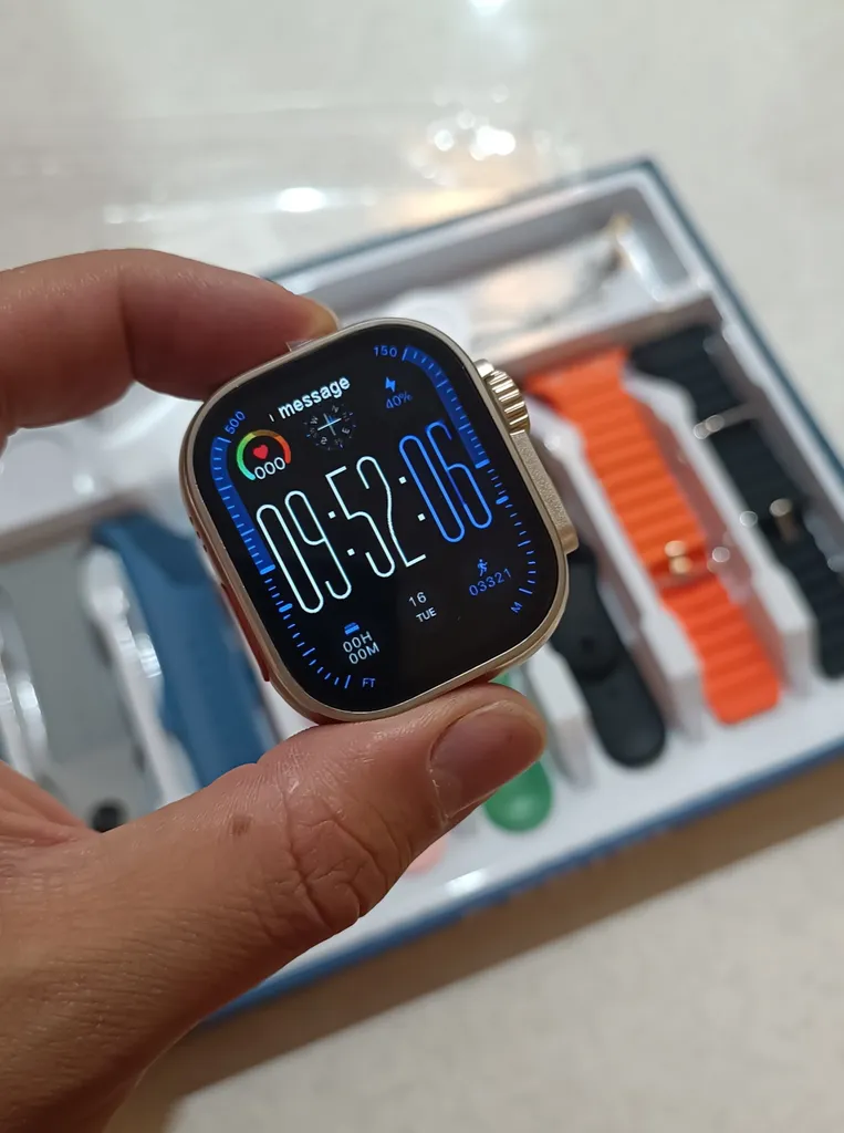 ساعت هوشمند ۴۹ میلیمتری مفیت پلاس مدل SEVEN PLUS ONE 7+1 با ۷ بند سیلیکونی