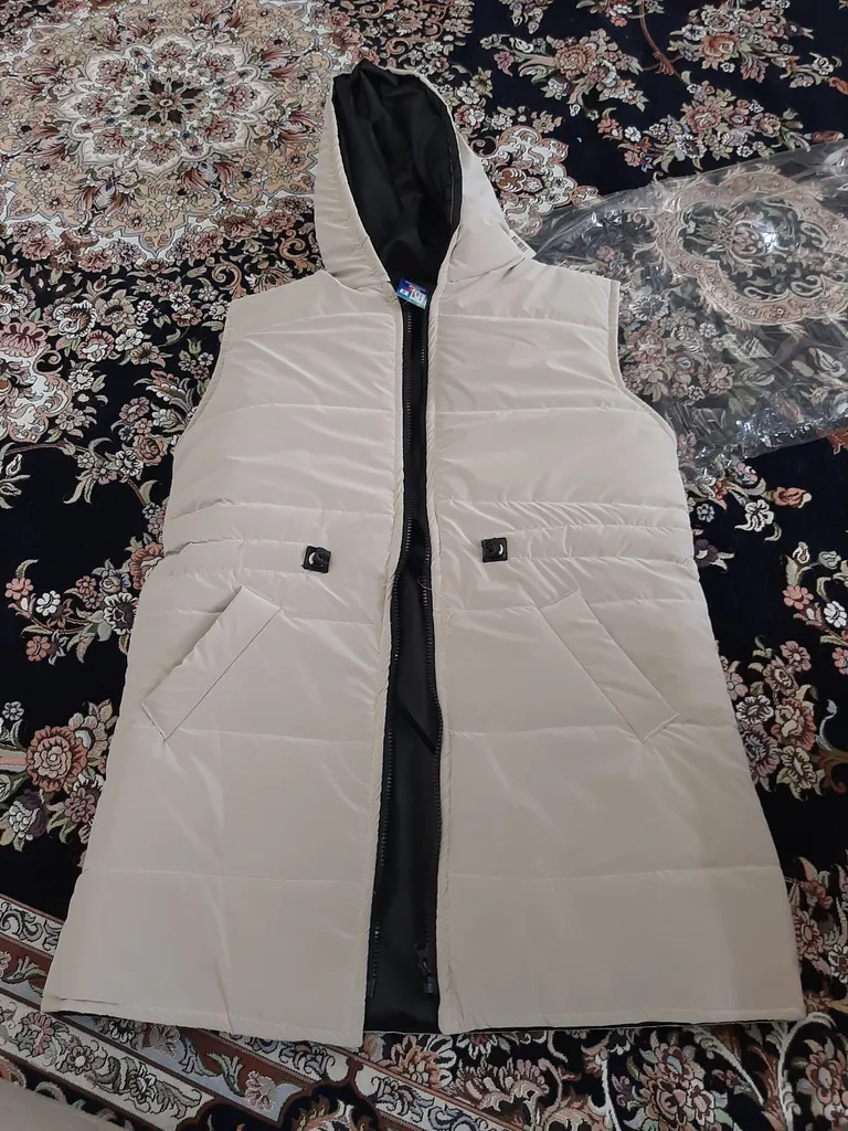 پافر زنانه سون پون مدل 226 رنگ استخوانی