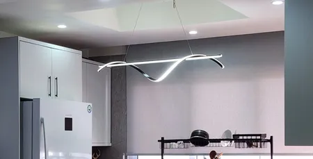 لوستر آویز چشمه نور کد LB6357/1BK