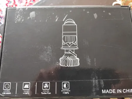 هدلایت لامپ خودرو سام مدل H4 لنزدار مجموعه دو عددی