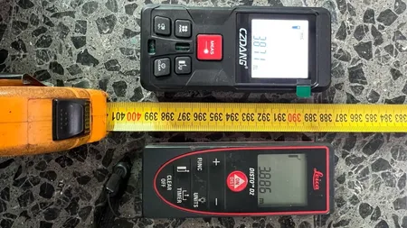 متر لیزری مدل pro option-120 ABS