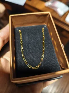 تجریه خرید زنجیر طلا کم اجرت 18 عیار ناریا مدل استار