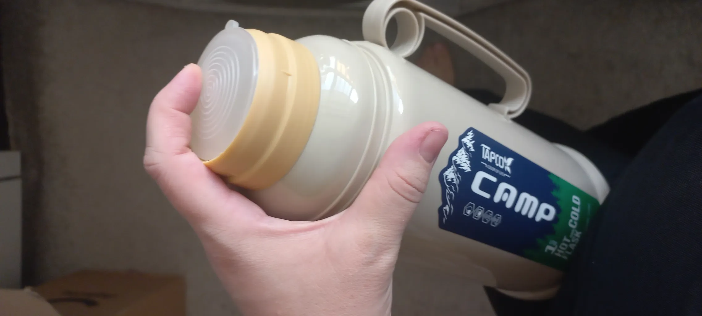 فلاسک کمپ مدل استوانه ای گنجایش 1 لیتر