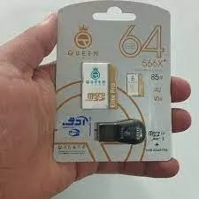 تجریه خرید کارت حافظه Micro SDXC کوئین تک مدل Elite pro A2-V30-566X PLUS کلاس 10 استاندارد UHS-l U3 سرعت 85mbps ظرفیت 64 گیگابایت به همراه آداپتور SD و کارت خوان USB