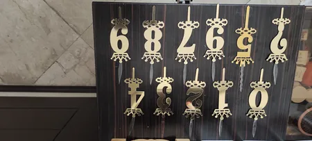 شمع تولد طرح عدد مجموعه 11 عددی